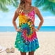 thumbnail image 2 of Elegantes vestidos de mujer Verano Impresión Casual Con cuello en V Sin mangas Mini vestido de vacaciones OAVQHLG3B Store lin121212, 2 of 4