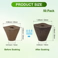 thumbnail image 3 of Uxcell 50-Pack Grow Sponges, 1.3x0.6x1.2 Inch Replacement Root Growth Sponges Seed Pods for Plant Rooting/Seed Germination, 3 of 6