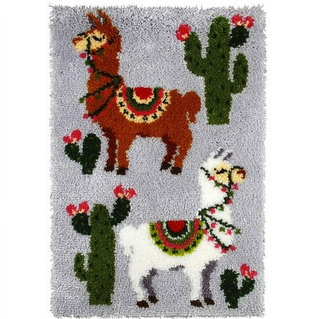 UPC: 5902067314012 | Orchidea Llama Party Latch Hook Kit