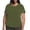 Army Green Shirts, variant on CAIVO Plus Size Women's Solid Color Short Sleeve Crew Neck T Shirt Comfortable Stylish Tops Summer Blouse Everyday Breathable Back To School Dailywear
