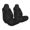 thumbnail image 2 of Honeii Abstract Black And White Waves for Car Seat Covers Full Set, Seat Covers for Cars, Car Seat Protector Waterproof, Leather Car Seat Cushion-2 PCS, 2 of 9