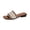 White, variant on Women's Boho Woven Slide Sandals, Colorful Ethnic Flat Slippers, Ethnic Embroidered Sandals for Women Bohemian Flat Slides Slip-On Casual Vacation Wear Slippers, Sky Blue 5.5