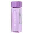 thumbnail image 2 of Sport Square Tea Milk Fruit Water Cup 480ml Transparent Drink Bottle with Rope, 2 of 8