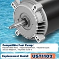 thumbnail image 4 of UST1102 Pool Pump Motor - 1HP Single Phase Pump Motors, Round Flange, 56J Frame, 3450 RPM, 115/230 Volts, 60HZ, 1.4 Service Factor, 4 of 7