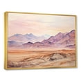 thumbnail image 3 of Designart "Majestic Egyptian Mountains Desert Landscape" Extra Large Landscapes Framed Wall Art - Traditional Purple Egypt Living Room Framed Canvas Art, 3 of 7