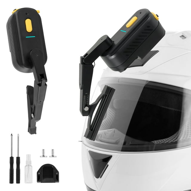 Motorcycle Helmet Wiper Waterproof Motorcycle Windshield Wiper 1200mAh