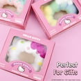 thumbnail image 4 of Hamee Hello Kitty Mochi Donut Squishy Keychain [White] Cute Clow Rising Collectible Gift for Children and Adults, 4 of 5