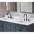 thumbnail image 6 of 61. in Stone effects Vanity Top in Snow White with Double White Sink, 6 of 7