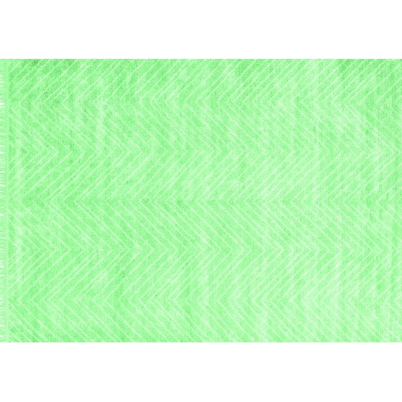 Ahgly Company Indoor Rectangle Solid Emerald Green Modern Area Rugs, 3' x 5'