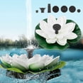 thumbnail image 6 of JZROCKER Solar Water Lilies Fountain Pumps For Outdoor Garden Pond Bird Bath Decoration, 6 of 18
