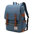 thumbnail image 1 of 1 Mochila De Nailon Vintage Para Portátil Con Puerto De Carga USB, Mochila De Negocios Delgada Resistente A Desgarros Para Viajes, Universidad, Escuela, Mochila Informal Para Hombres, Mujeres, Se Adap, 1 of 4