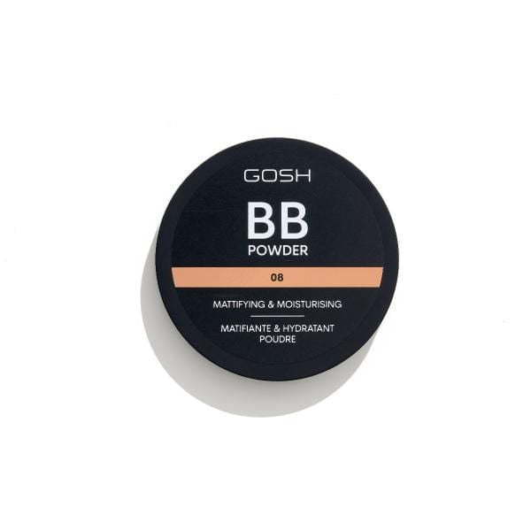 GOSH - BB Powder - 08 Chestnut, PERFUME FREE / VEGAN