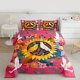 thumbnail image 2 of Manfei Country Floral Sunflower Bedding Comforter Set,Wild White Bird Twin Comforter Sets,Cute Flower Blossom Bedding Set For Kids,Luxury Bedroom Decor Reversible,2-Piece, 2 of 8