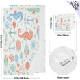thumbnail image 3 of GZHJMY 2 Pack Pure Cotton Towel Set, Soft Highly Absorbent Machine Washable Corals Seahorses Seashells Bath Towels for Pool,Sports, Yoga, Travel, 3 of 7