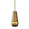 Mainstays Wood Pecan & Brass Pull