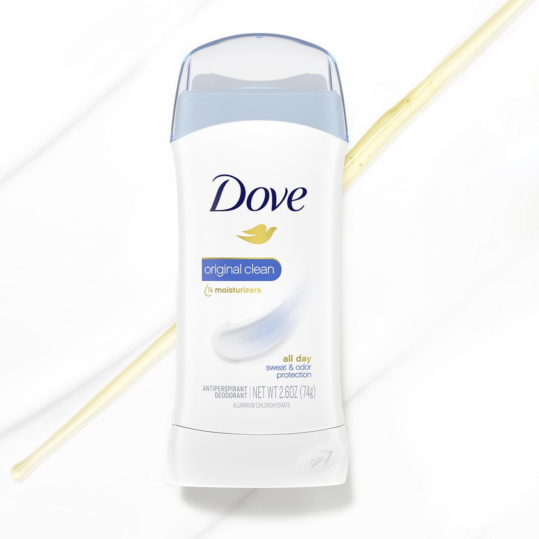 Dove Original Clean Antiperspirant Deodorant, Male 5 Pack.