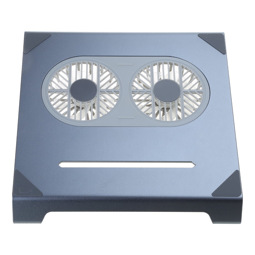 Boneruy Laptop Cooling Stand with Double Mute Notebook Bracket Tablets Pad Holder Aluminum Alloy Rack