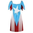 thumbnail image 6 of Starlight Puerto Rico Flag Sleeveless Dress beach dresses summer women's dress 2024, 6 of 7
