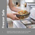 thumbnail image 5 of Just Cook Glass Food Storage Container Set with Expandable Silicone Lids, 10PC Set - 3 Single Compartment, 2 Two Compartment, Designed to Help Everyday Kitchen and Lunch Organization, 5 of 11