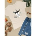 thumbnail image 3 of But First Coffee Butterflies T-Shirt Women -Image by Shutterstock, Female x-Large, 3 of 4