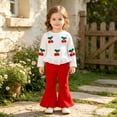 thumbnail image 2 of Leey-World Toddler Baby Girl Clothes Fall Winter Long Sleeve Ruffle Tops Pants Set Newborn Baby Girls Outfits, 2 of 9