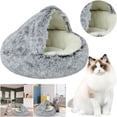 thumbnail image 1 of Cama Cachorros para Calmante Gato Fluffy Con Cubierta Capucha, 1 of 9