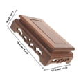 thumbnail image 2 of Mobutofu 1Pcs Rectangular Wood Flower Pot Stool for Home Users 7.58X4.64X2.36in, 2 of 6