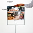 thumbnail image 5 of M&T Displays Floor Standing Sign Holder 11x14 Inches Gray Landscape Double Sided Menu Poster Display Flat Base For Restaurant Cafe Hotel School Hospital, 5 of 8
