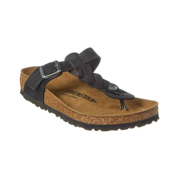 Birkenstock Gizeh Leather Sandal, 42, Black