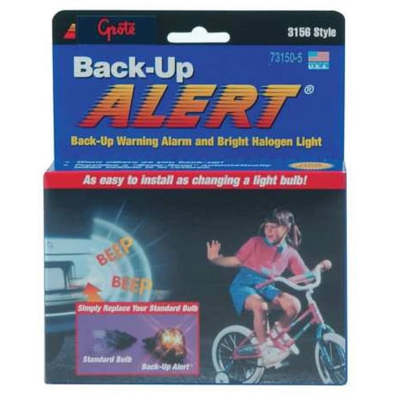 GROTE 73150-5 Beeping Back Up Halogen Bulb,7/8 In. H