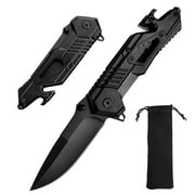 Welan Tactical Knife for Outdoor Camping Survival and EDC, 7.87" Folding Pocket Knife