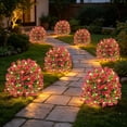thumbnail image 5 of COM1950s Artificial Flowers with Lights, LED Lighted Eucalyptus Violet Ground Stake Decor, Glowing Faux Plants for Outdoor Garden Yard Patio Home Decoration, 5 of 7