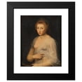 thumbnail image 2 of Anonymous 15x18 Black Modern Framed Museum Art Print Titled - Young Lady Holding a Mirror, 2 of 5