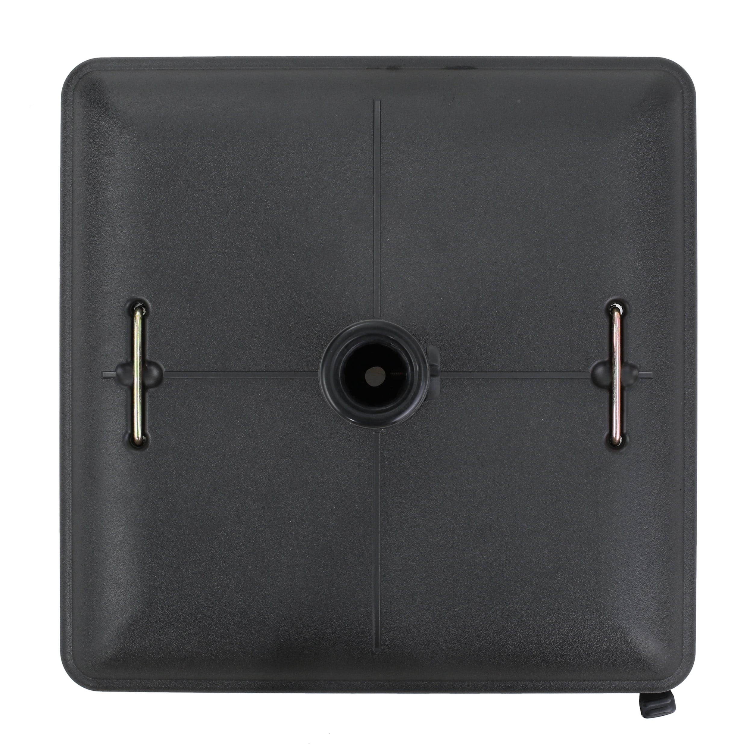 Cassius 80lbs Concrete Steel Square Umbrella Base with Wheels, Black