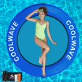 thumbnail image 1 of Hamaca Inflable Acuática COOLWAVE para Fiesta en la Piscina Azul, 1 of 7