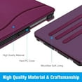 thumbnail image 5 of Fintie Case for Samsung Galaxy Tab S8 (2022) /Galaxy Tab S7 (2020) 11 Inch Model SM-X700/X706/T870/T875 with S Pen Holder, Multi-Angle Viewing Smart Stand Cover Auto Wake/Sleep with Pocket,Purple, 5 of 8
