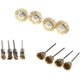 thumbnail image 4 of 45 Piezas Cepillos de Latón Cepillos Cepillo de Alambre Kit de Pulido de Acero Cepillos Discos de Pulido Cepillo Redondo Vástago de Disco, 4 of 5