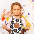 thumbnail image 3 of White Leopard Basketballs Pattern Kids Aprons for Girls and Boys,Adjustable Neck Strap Toddler Aprons for Kids Cooking Baking, 3 of 7