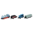 thumbnail image 2 of XYCCA Classical Alloy Plastic Simulated Steam Train Pull back Model Kid Child Toy Gift (Blue)-082601, 2 of 5