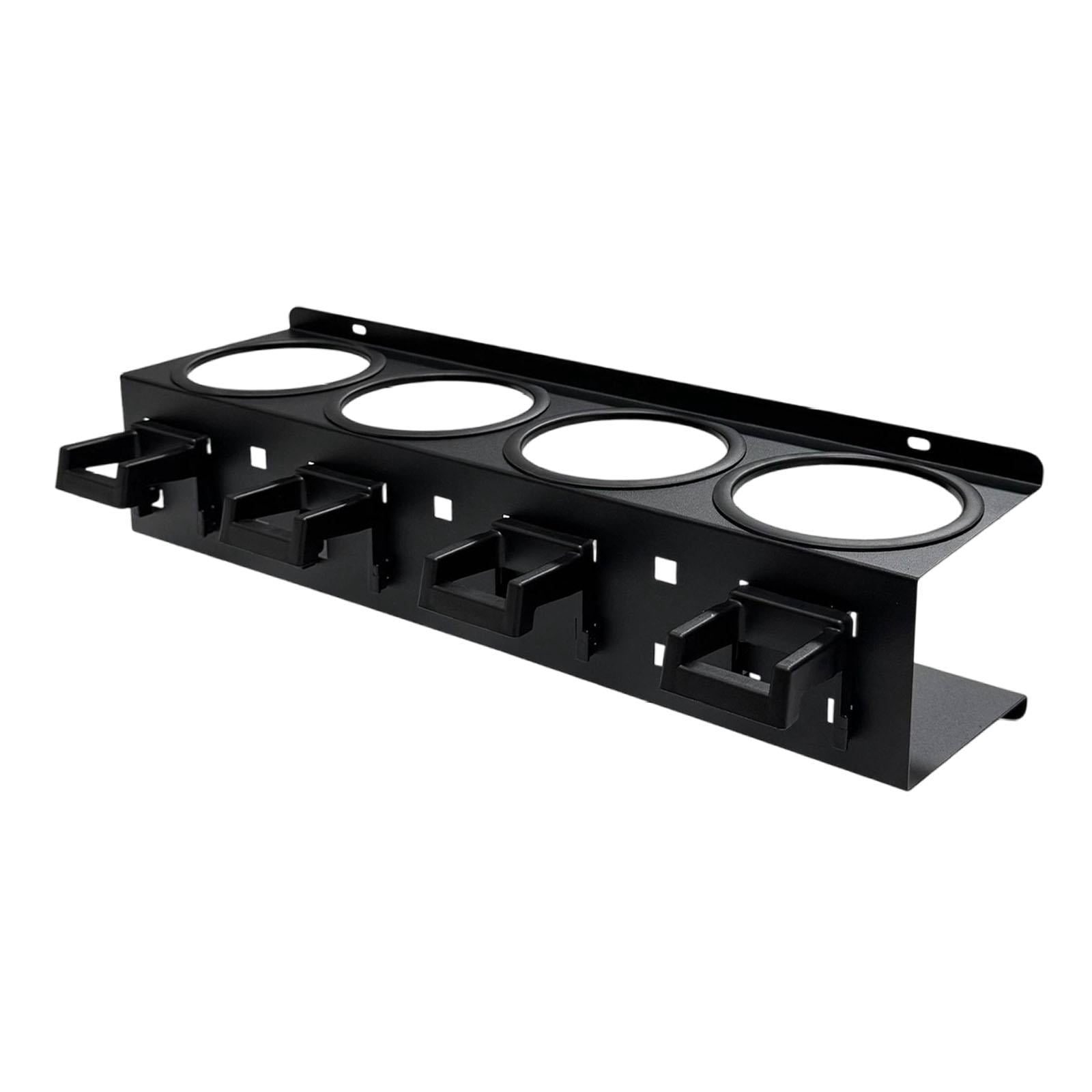 QSTDGVPW Spray Bottle Holder Car Wash Tool Organizer Simple Installation Multi Functional black 4 holes