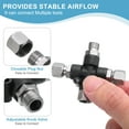 thumbnail image 3 of Adaptador de Pistola de Aire de 3 Vías Uxcell, Divisor de Manguera de Aire BSP de 1/8" con Tuerca de Conector, Adaptador de Conexión para Compresor de Aire de Pintura, 3 of 6