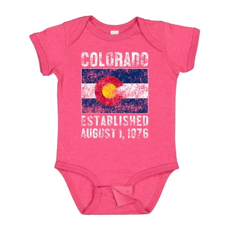 

Inktastic Established August 1 1876 Colorado Flag Gift Baby Boy or Baby Girl Bodysuit