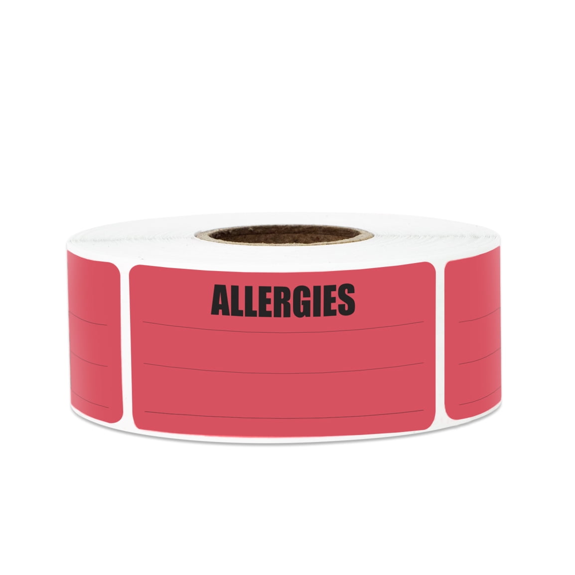 2.15" x 1" WriteIn Allergies Stickers Labels for Allergy Warning (2