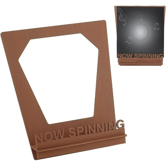 Now Spinning Vinyl Record Stand Now Spinning Record Holder Wood Record Shelf for Vinyl Album Display Vinyl Now Spinning Sign to Hold Your Albums Hip Hop Record Rack for LP Enthusiasts Peru