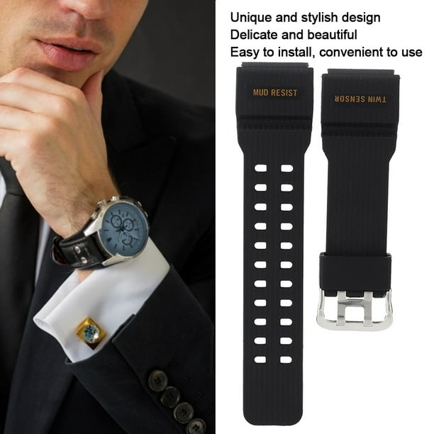 Peahefy 15mm Soft PU Watch Wrist Band Strap Replacement Fit for G SHOCK GG 1000 GWG 100 GSG 100 Watch Band for G SHOCK Watch Band Walmart