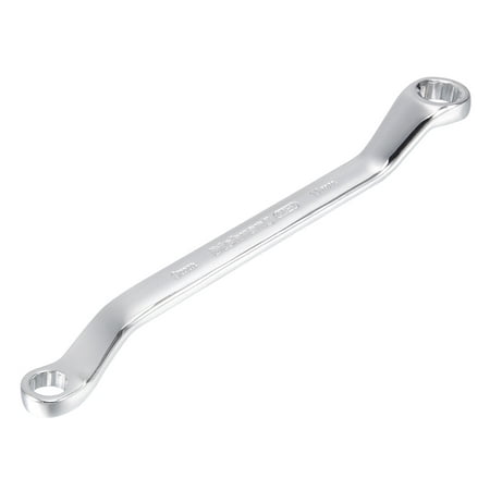 9mm x 11mm 12 Point Offset Double Box End Wrench Polished Finish, (Best Double Stack 9mm For Ccw)