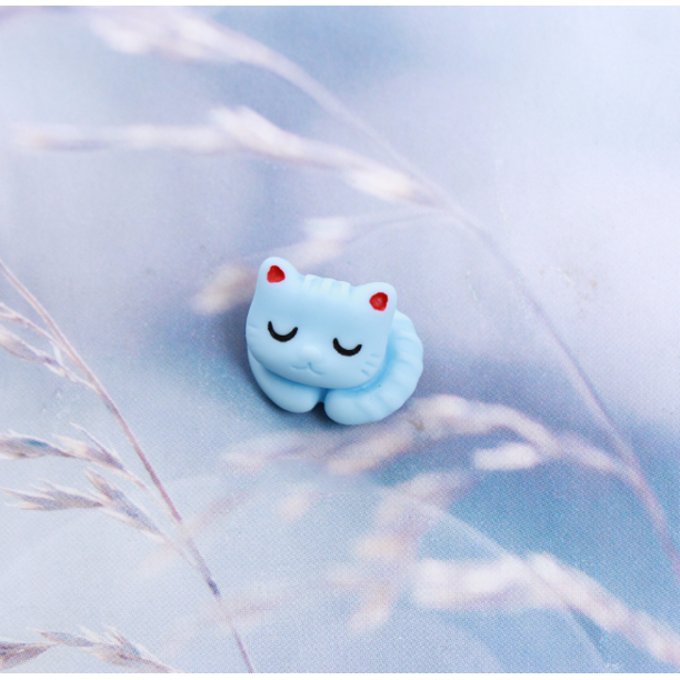 Resina Animal Flor Frutas Slime Charms Flatback para la caja del teléfono Adorno Scrapbooking Manualidades Hacer Pinza para el cabello Diadema DIY Artesanía Joyería Decoración, 10pcs Cat brillar Juguete