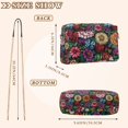 thumbnail image 4 of FORMRS Women Crossbody Purse with Chain Strap Vegan Leather Shoulder Handbag, Vibrant Flowers Pattern, 4 of 7