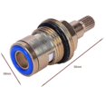 thumbnail image 3 of 1pcs Brass ceramic disc tap valve insert gland quarter turn, 3 of 5