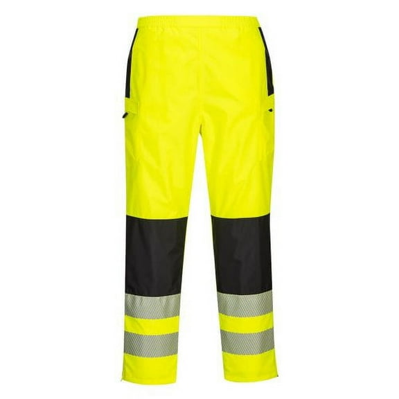 Portwest PW3 Hi-Vis Women's Rain Pants, Size: L (PW386YBRL)